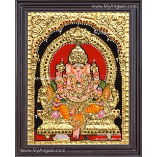 Ganapathi Tanjore Painting 