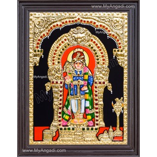 Raja Alangara Murugan Tanjore Painting