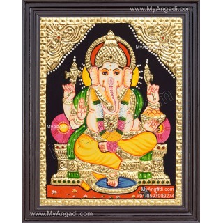 Ganapathi Tanjore Painting 