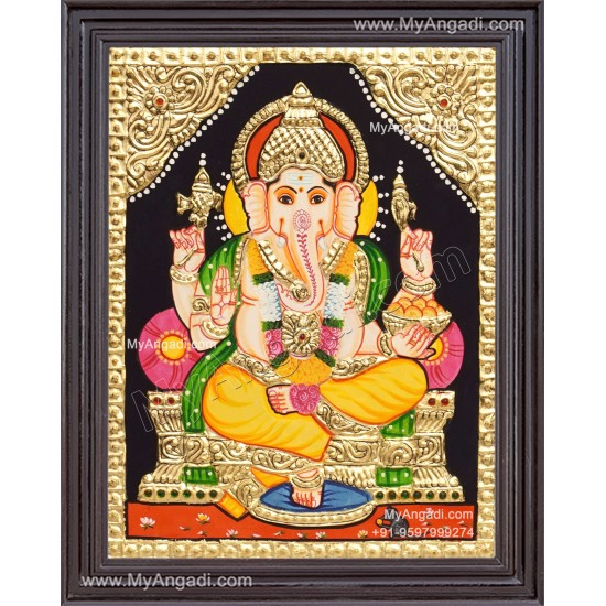 Ganapathi Tanjore Painting Ganapathi Tanjore Painting