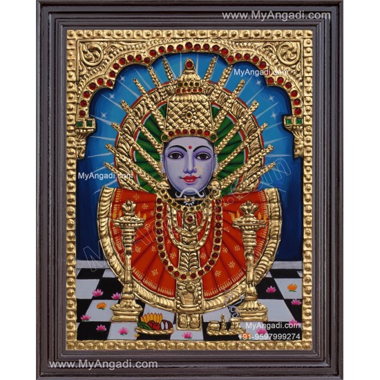 Yellamma Devi Tanjore Painting Yellamma Devi Tanjore Painting