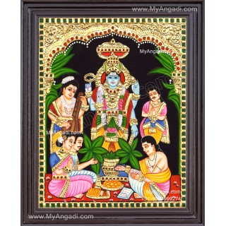 Sathyanarayana Tanjore Painting