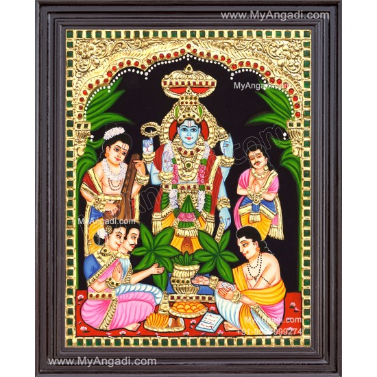 Sathyanarayana Tanjore Painting