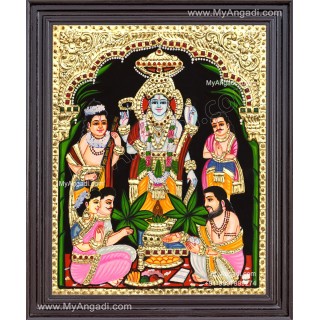 Sathyanarayana Tanjore Painting