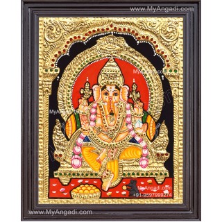 Ganapathi Tanjore Painting 