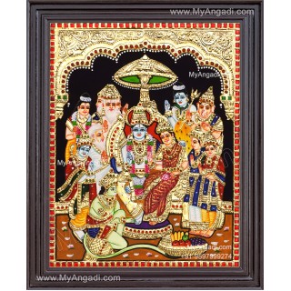 Ramar Pattabhisekam Tanjore Painting