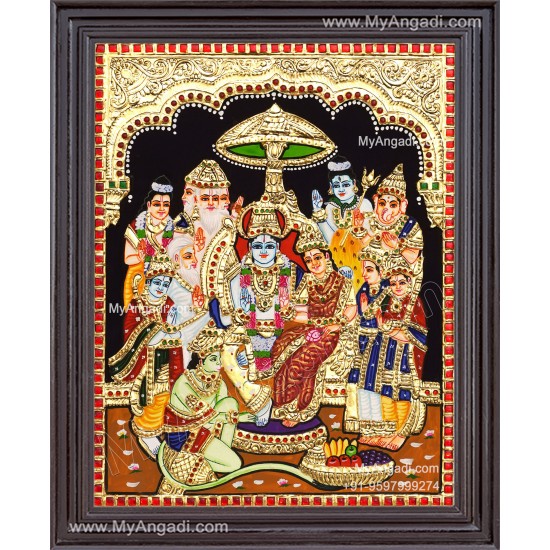 Ramar Pattabhisekam Tanjore Painting