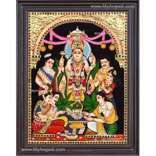 Sathyanarayana Tanjore Painting