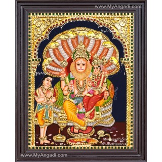 Lakshmi Narasimhar with Prahaladhan Tanjore Painting