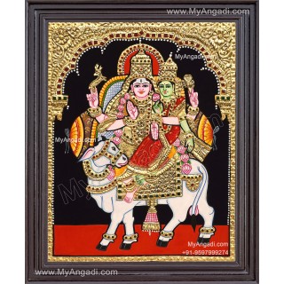 Pradhosam Sivan Parvathi Tanjore Painting