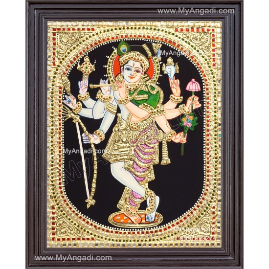 Sammohana Krishna Tanjore Painting