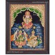 Vinayagar Lakshmi Saraswathi Tanjore Painting Vinayagar Lakshmi Saraswathi Tanjore Painting