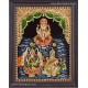 Ganesh Lakshmi Saraswathi Tanjore Painting