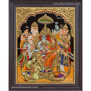 Ramar Pattabhisekam Tanjore Painting