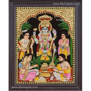 Sathya Narayana Swami Tanjore Painting