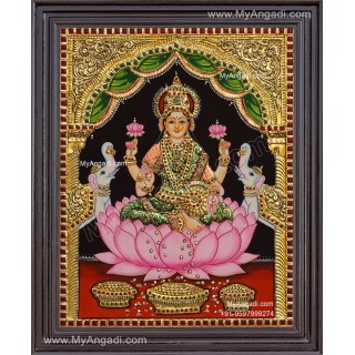 Gajalakshmi Tanjore Painting
