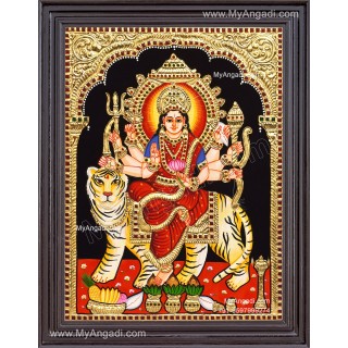 Durga Devi Tanjore Painting