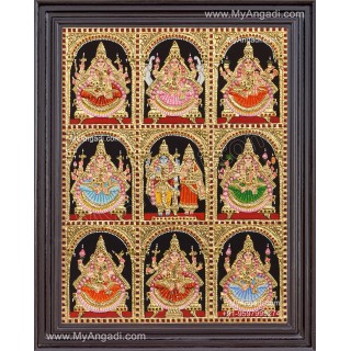 Ashta Lakshmi Tanjore Painting