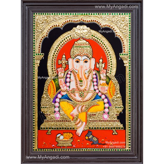 Pillayar Tanjore Painting Pillayar Tanjore Painting