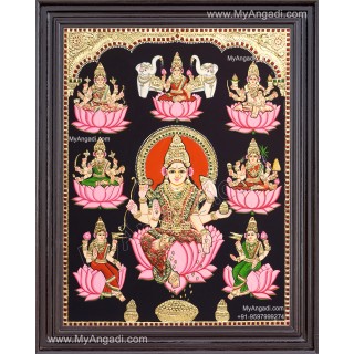 Ashta Lakshmi Tanjore Painting