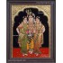 Krishna Bama Rukmani Tanjore Painting
