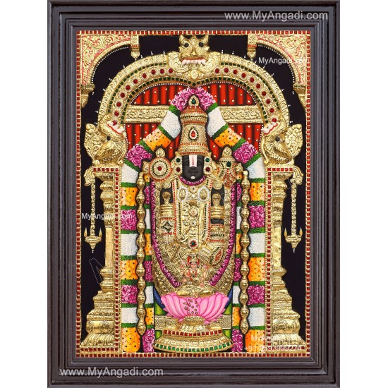 3D Balaji Lakshmi Tanjore Painting