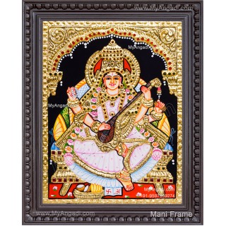 Saraswathi Tanjore Painting
