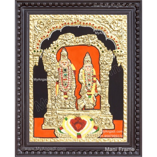 Arulmigu Raajaswamy Nallamangai Amman Tanjore Painting