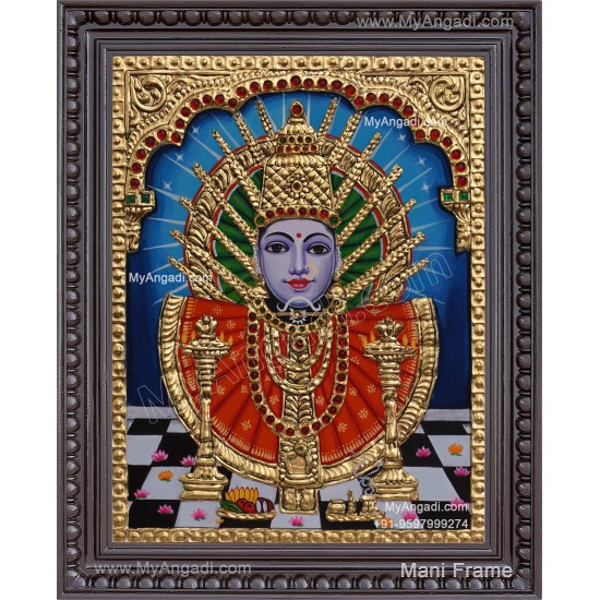 Yellamma Devi Tanjore Painting Yellamma Devi Tanjore Painting