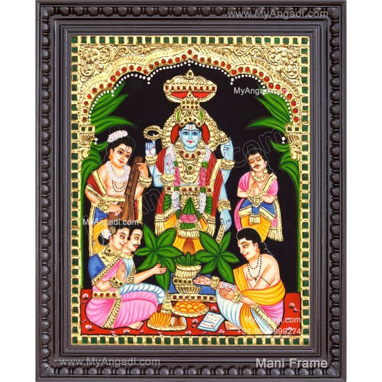 Sathyanarayana Tanjore Painting