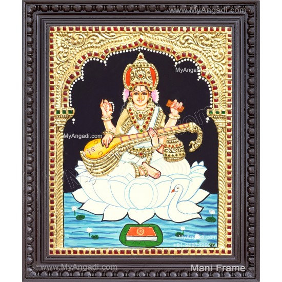 Saraswathi Tanjore Painting