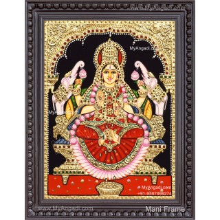 Gaja Lakshmi Tanjore Painting