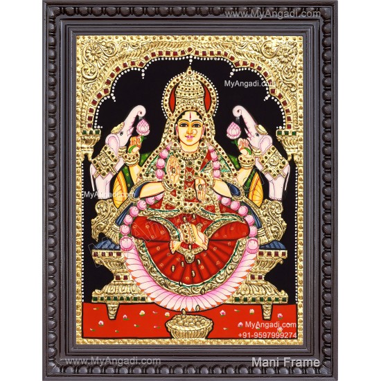 Gaja Lakshmi Tanjore Painting