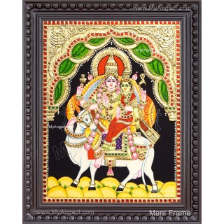 Pradhosam Sivan Parvathi Tanjore Painting