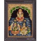 Ganesh Lakshmi Saraswathi Tanjore Painting