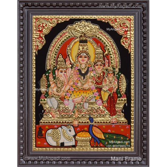 Shiva Family Tanjore Painting