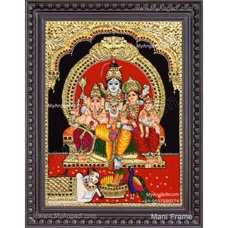 Shiva Family Tanjore Paintings