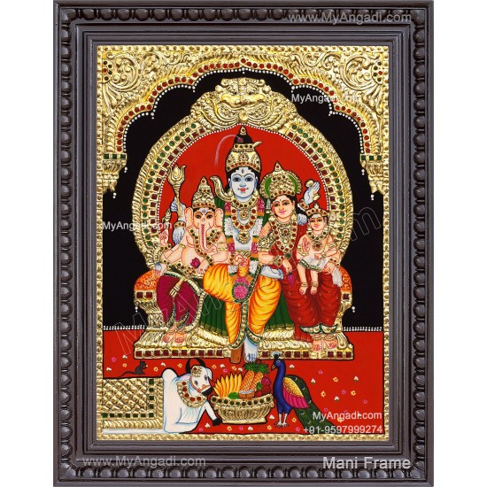 Shiva Family Tanjore Paintings