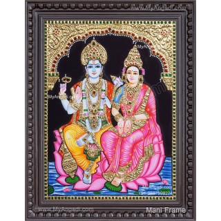 Vishnu Lakshmi Tanjore Painting