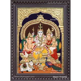 Shiva Family Tanjore Painting