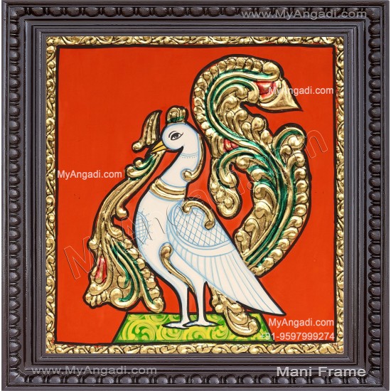 Peacock Tanjore Painting Peacock Tanjore Painting