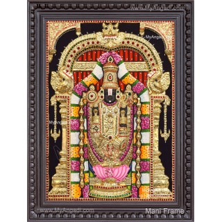 3D Balaji Lakshmi Tanjore Painting