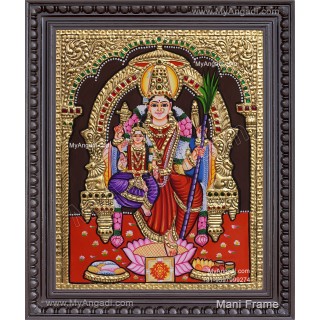 Lalitha Devi With Balambigai Tanjore Painting