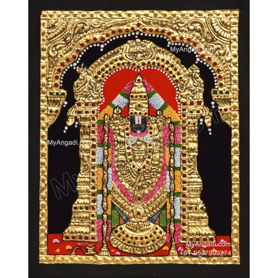 Venkateshwara  Swamy Tanjore Painting