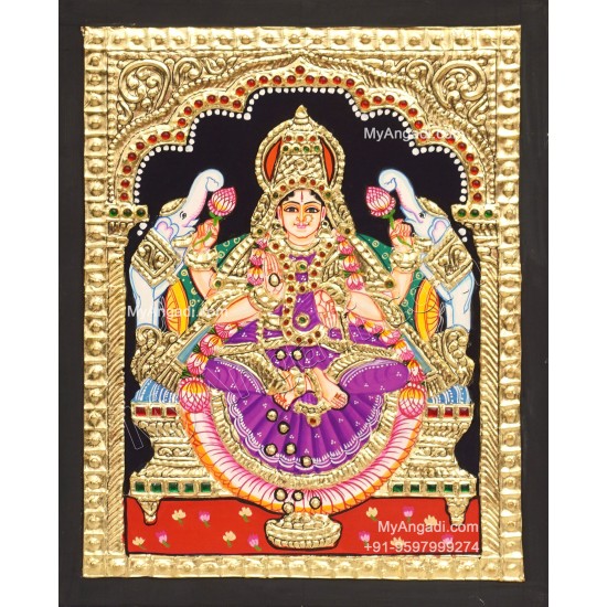 Gajalakshmi Tanjore Painting Gajalakshmi Tanjore Painting