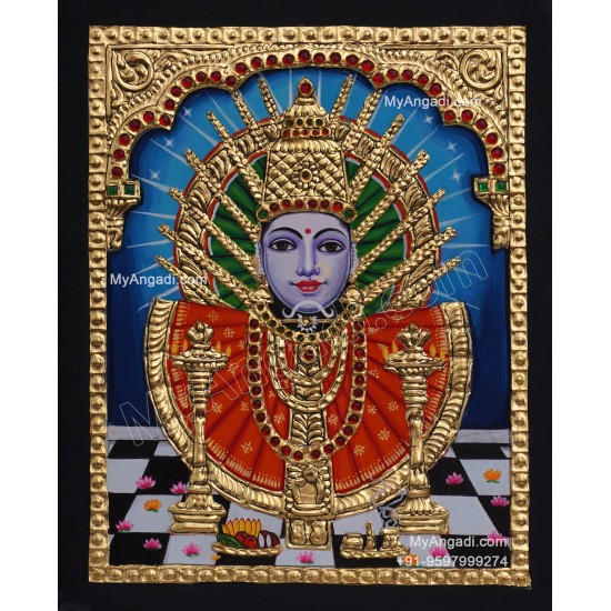 Yellamma Devi Tanjore Painting Yellamma Devi Tanjore Painting