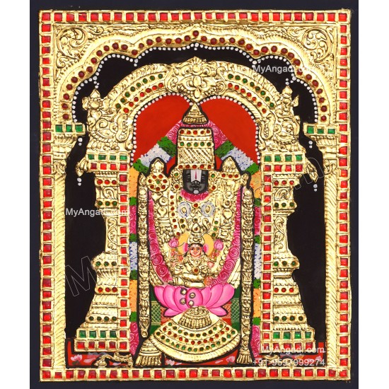 Balaji Lakshmi Tanjore Painting Balaji Lakshmi Tanjore Painting