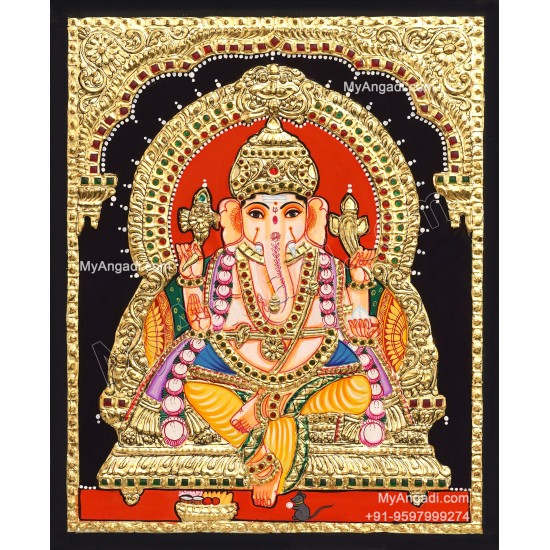 Ganesha Tanjore Painting Ganesha Tanjore Painting