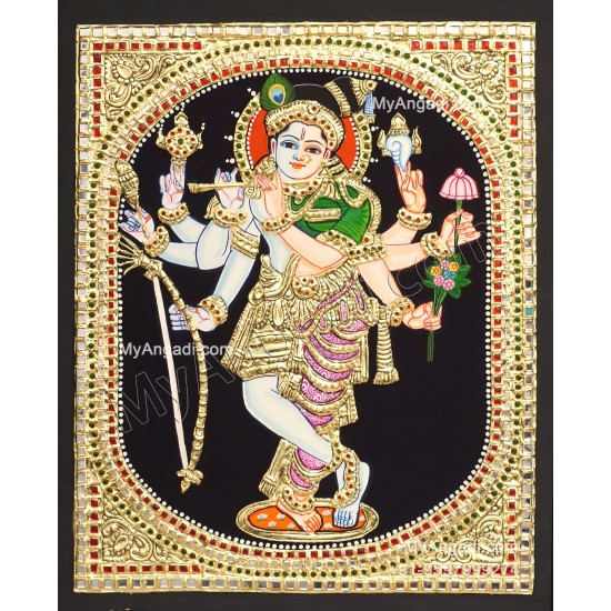 Sammohana Krishna Tanjore Painting Sammohana Krishna Tanjore Painting