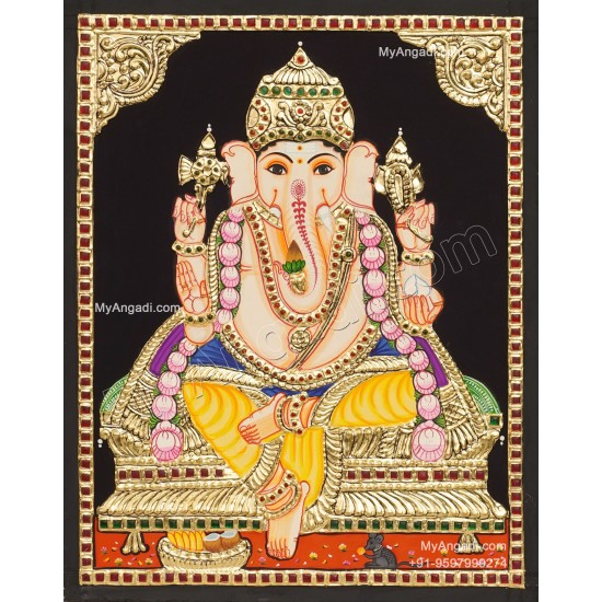 Ganesha Tanjore Painting Ganesha Tanjore Painting